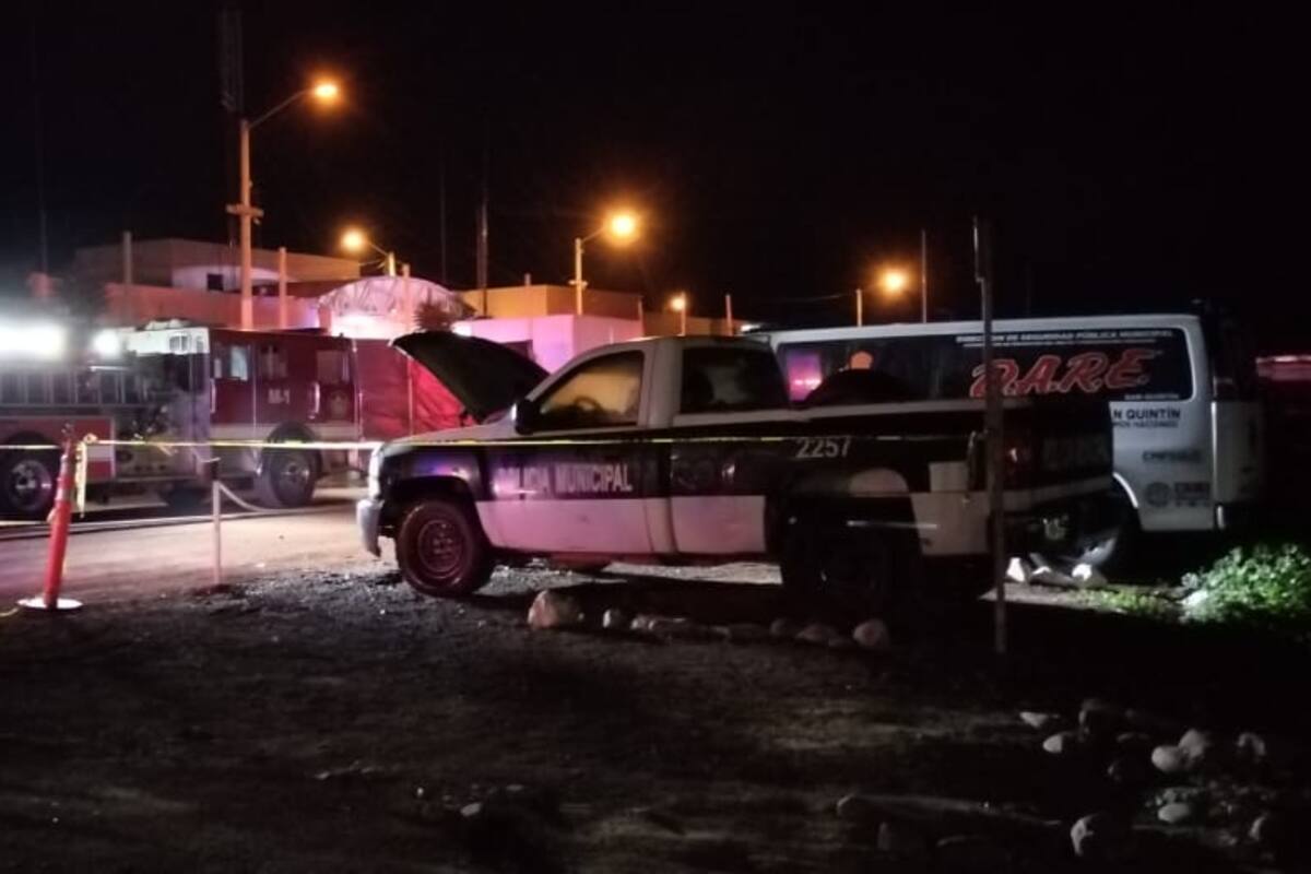 Revelan el motivo del hombre que incendió seis patrullas de la Policía Municipal de San Quintín