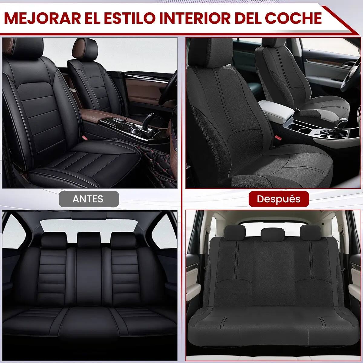 Juego de Fundas Universales para asiento de automóvil de 10 piezas | Mercado Libre