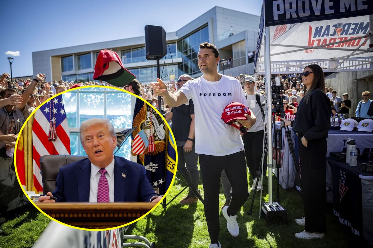 Donald Trump anunció la muerte de Charlie Kirk tras un tiroteo en su evento en la Universidad de Utah.