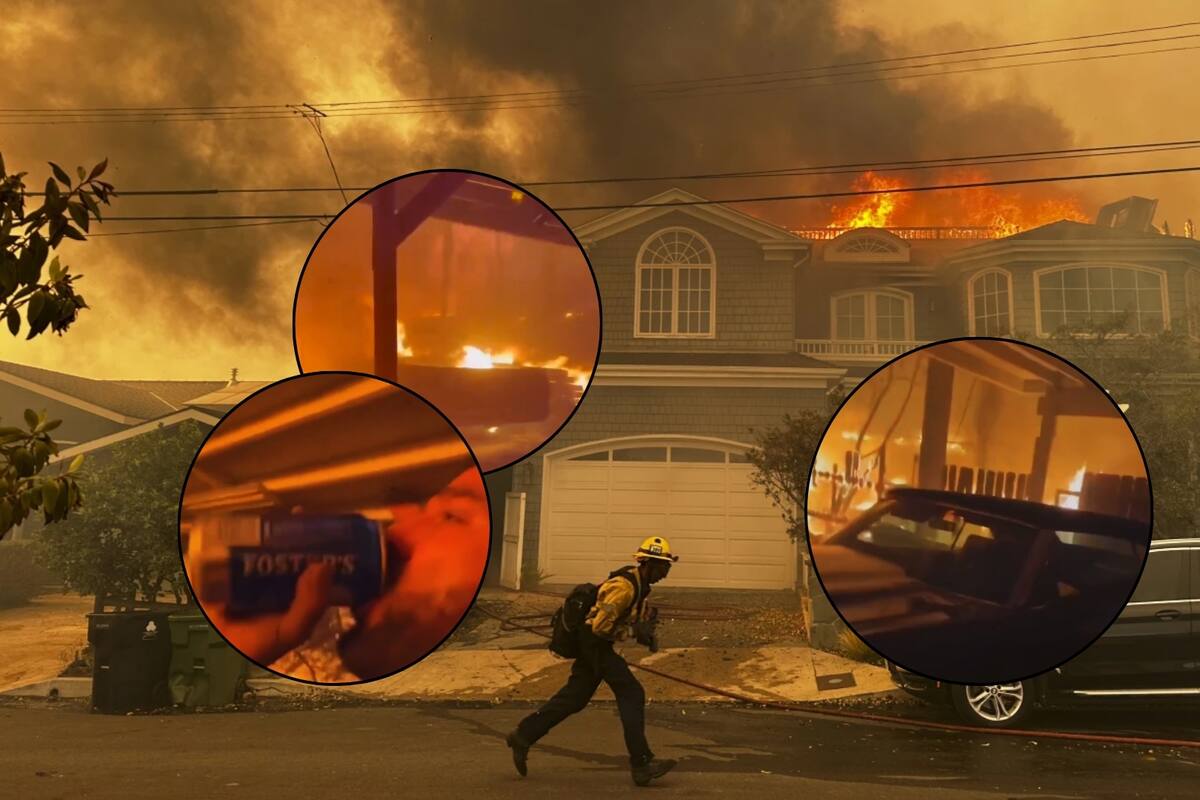 Los Ángeles: Detienen a 2 personas mientras se hacían pasar por bomberos dentro de un camión en incendios