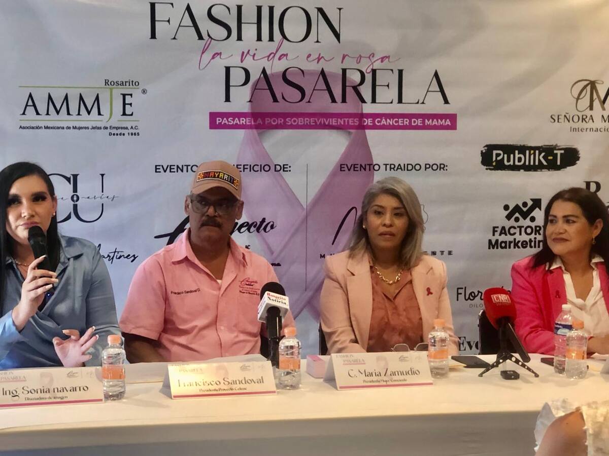 En conferencia de prensa se dieron a conocer los detalles de la pasarela de moda denominada “Fashion La Vida en Rosa” a favor de la asociación Proyecto Celene.