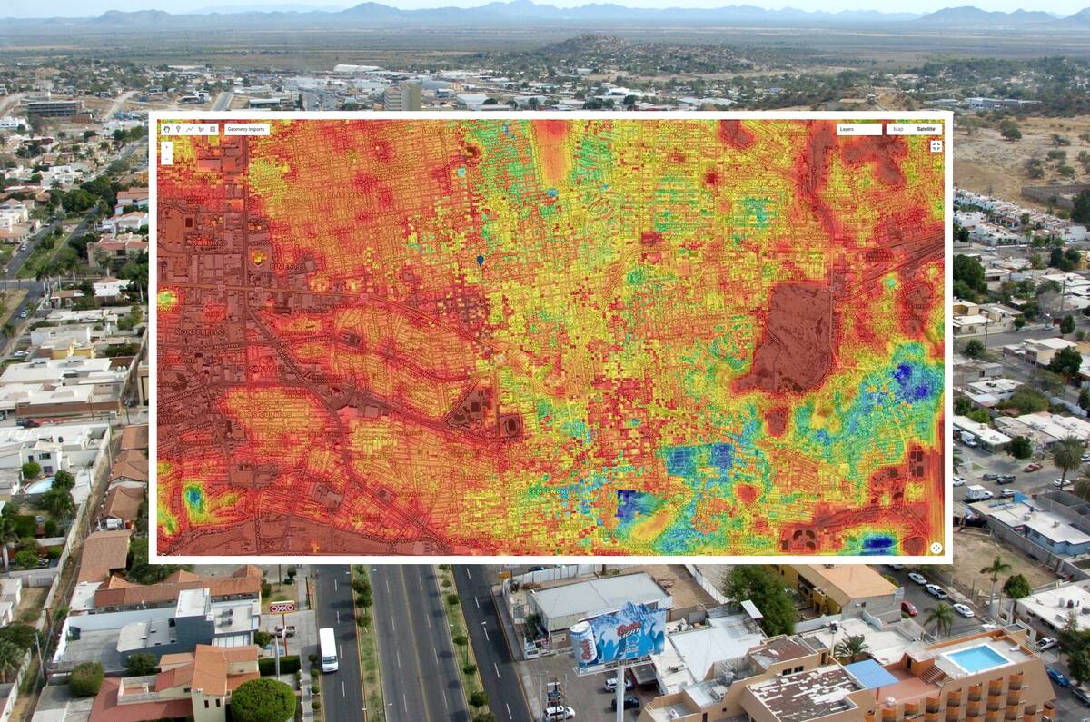 Zonas con menos árboles en Hermosillo registran más olas de calor.