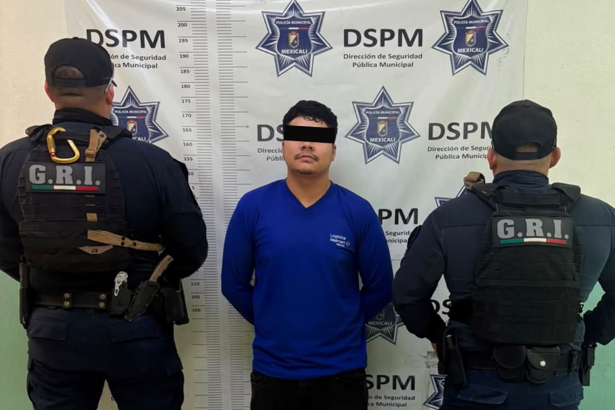 Lo paran por circular sin placas y le descubren 59 envoltorios de mariguana