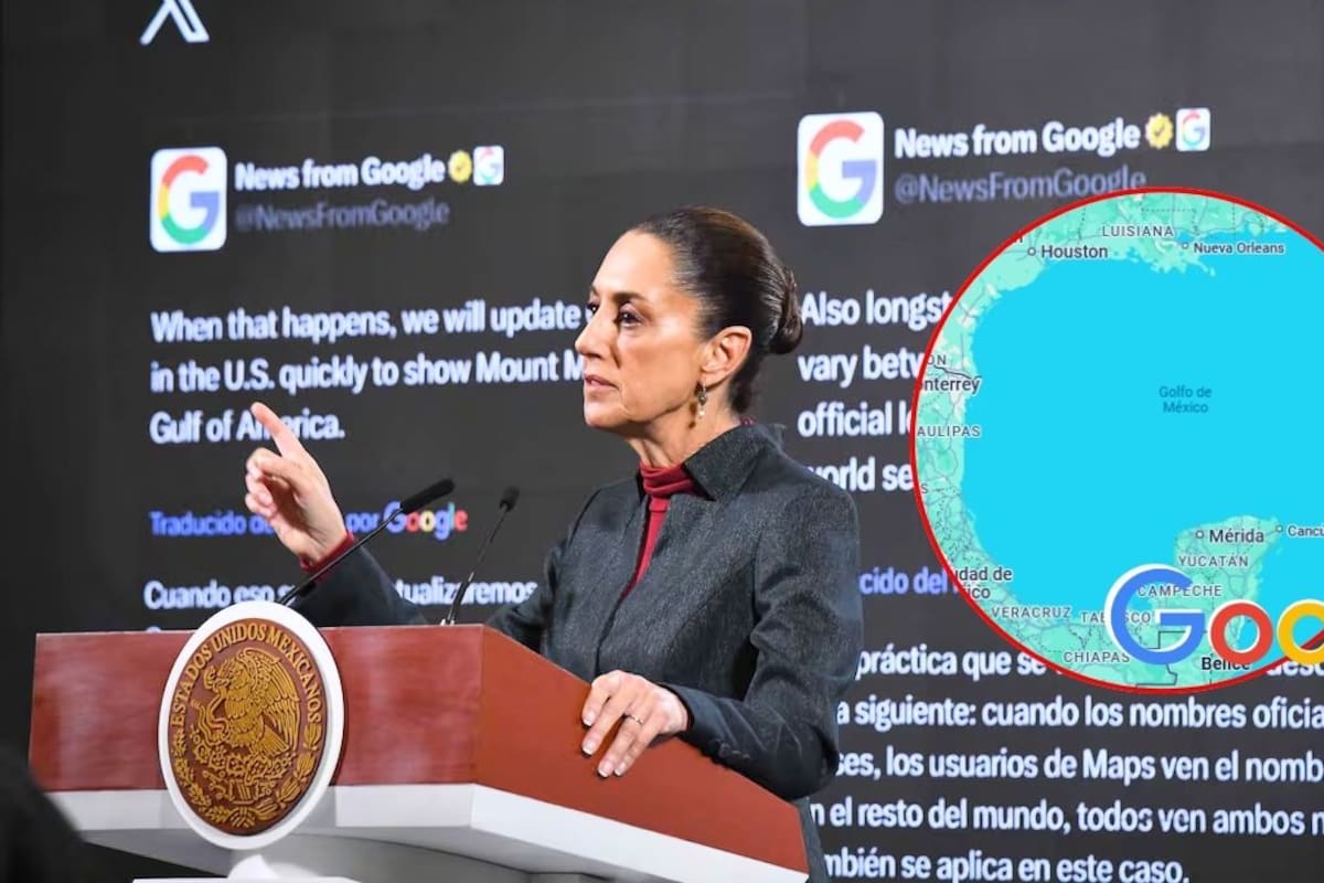 Gobierno de México publicará respuesta de Google sobre el cambio de nombre del Golfo de México