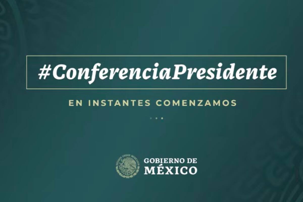 Sigue la conferencia de AMLO desde el Palacio Nacional