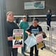 Viudas de policías municipales protestan en Tijuana para exigir el pago de pensiones