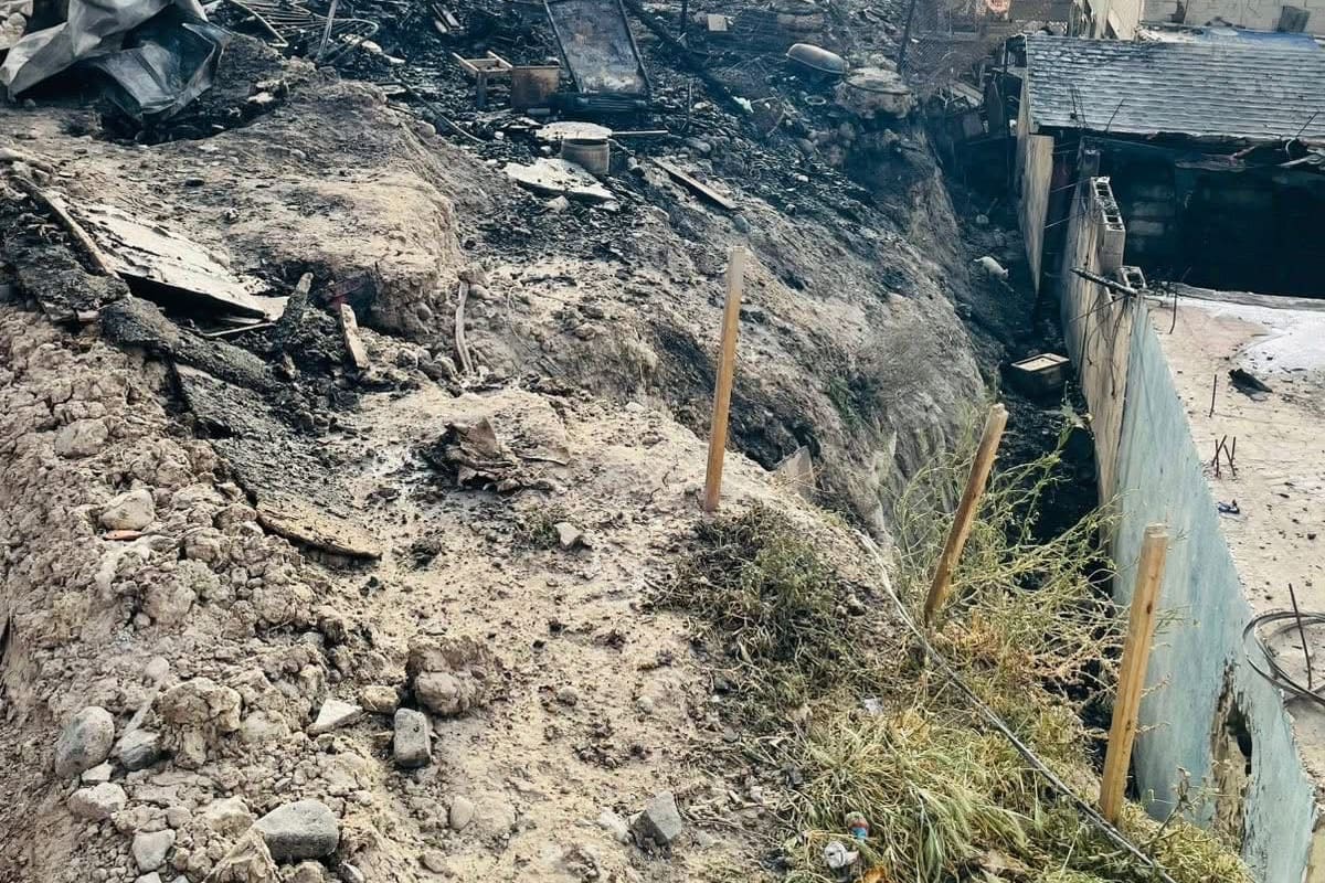 Incendio deja a familias sin vivienda en la colonia Laurel 2