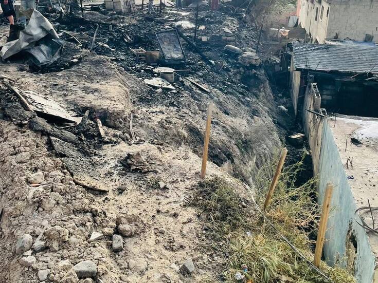 Incendio deja a familias sin vivienda en la colonia Laurel 2