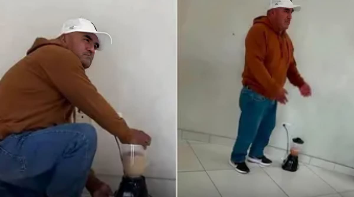 Lleva una licuadora a la CFE para exigir luz en La Paz
