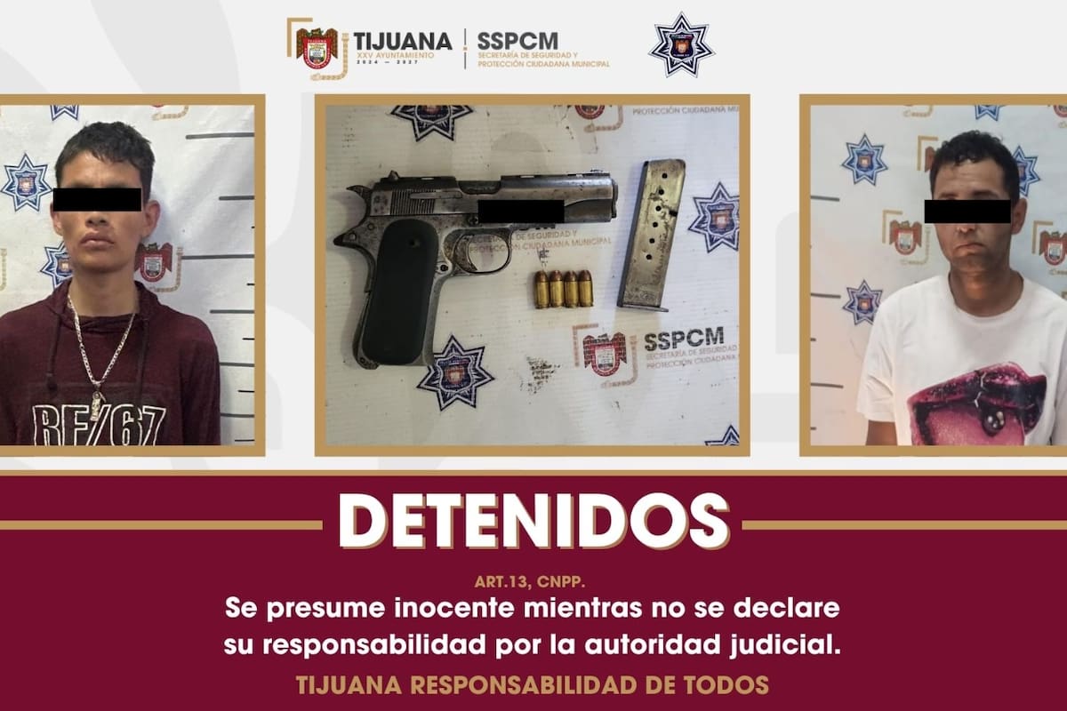 Detienen a dos tras rescate de cuatro personas privadas de la libertad en Tijuana