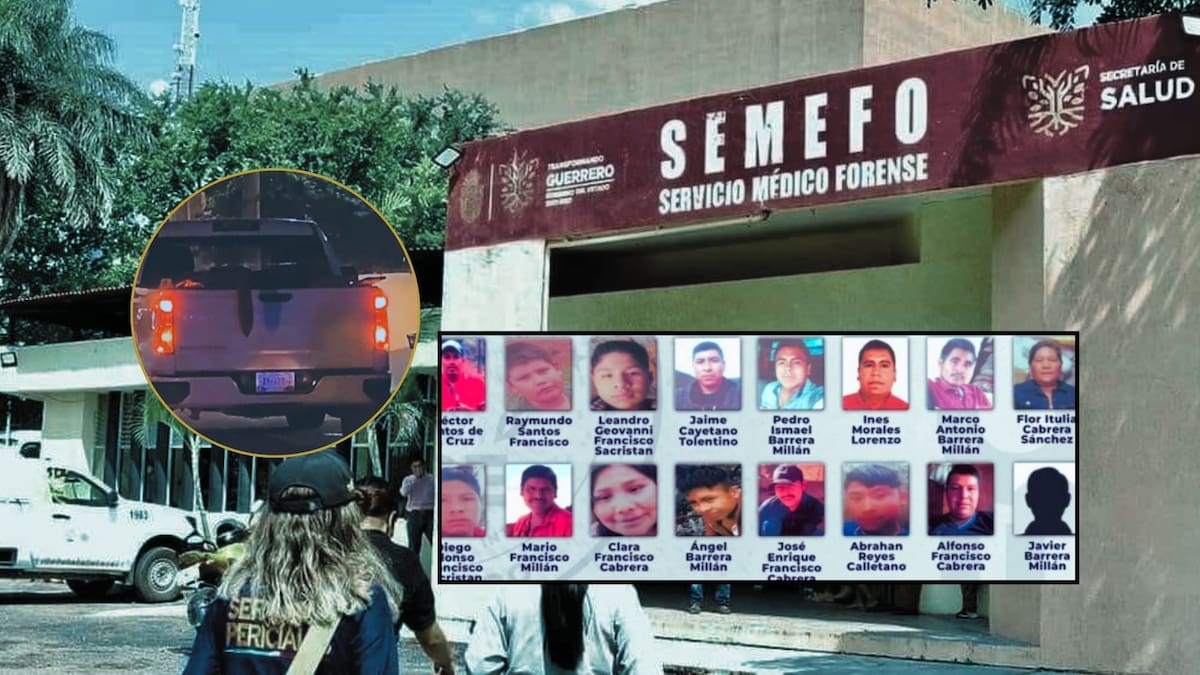 Cadáveres hallados dentro de camioneta en Guerrero pertenecen a los 17 desaparecidos de Chilapa. Foto: Especial