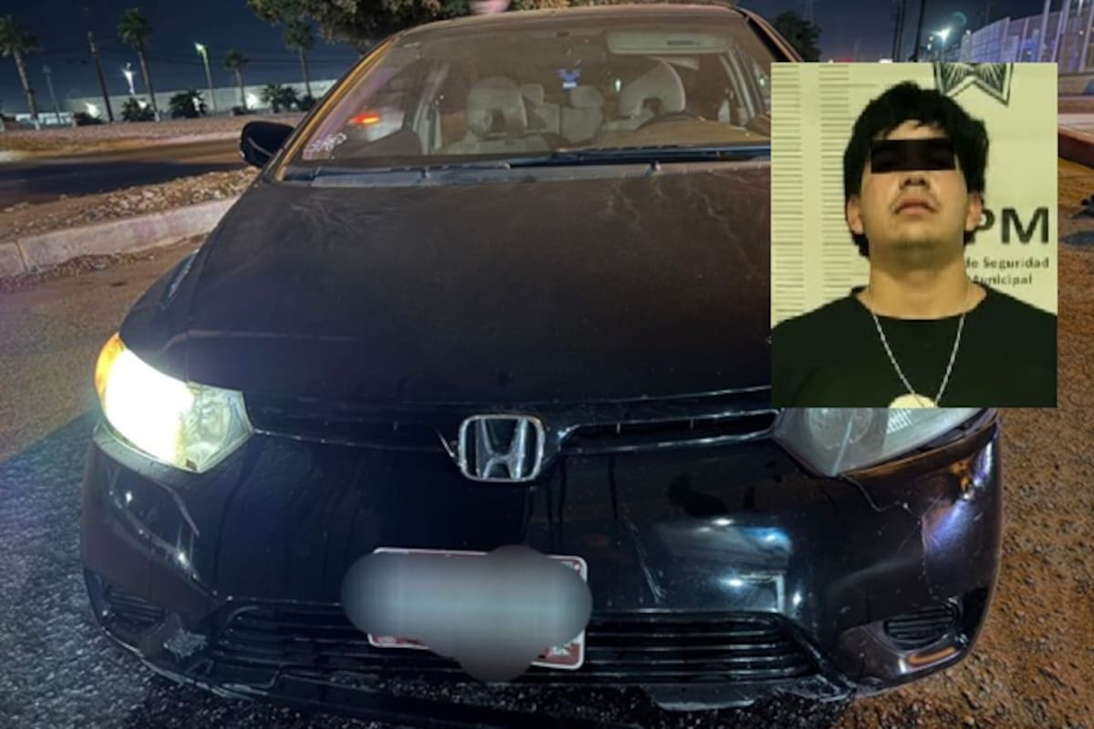 Joven es arrestado tras robo de vehículo e intentar escapar