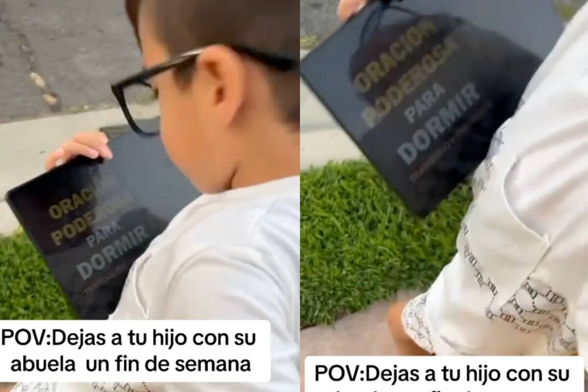 Su hijo pasa un fin de semana con los abuelos y ahora sólo quiere rezar (VIDEO)
