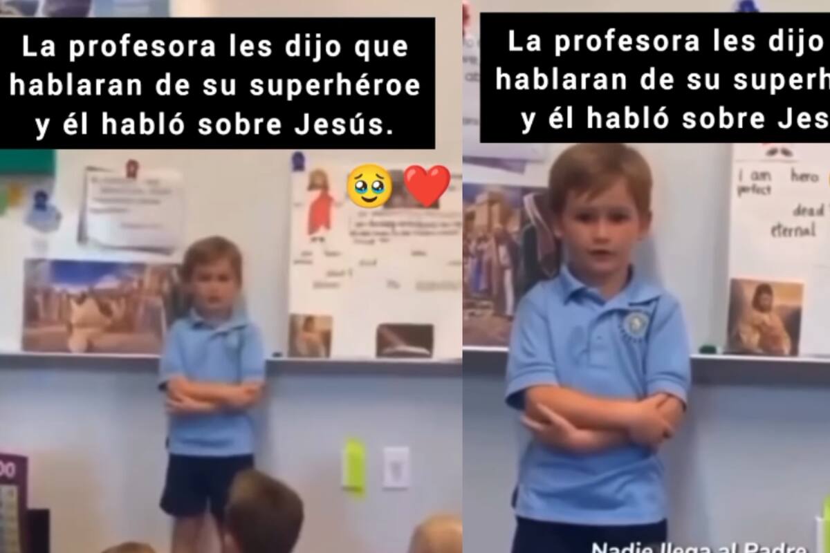 Profesora pide que los niños escojan a un superhéroe, y un niño eligió a Jesús