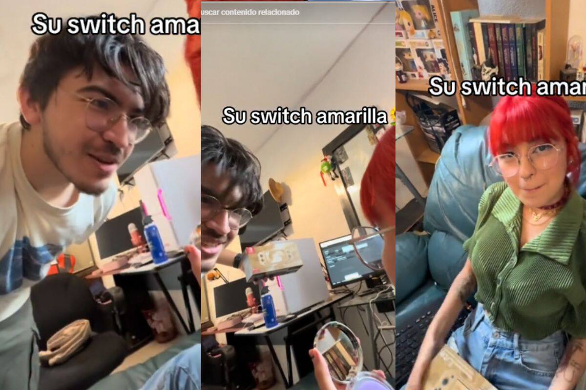 Tras no recibir sus flores amarillas, este hombre le regaló una nintendo switch amarilla a su pareja