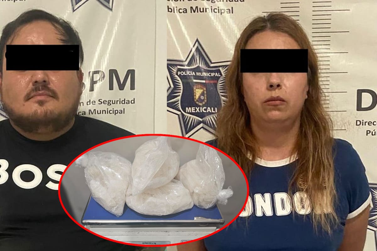 Pareja es detenida con más de un kilo y medio de metanfetamina en Coral Maya