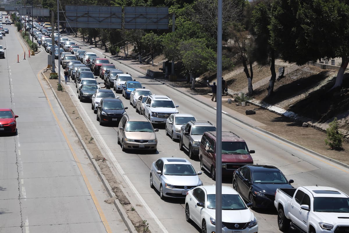 La garita de San Ysidro presenta afectaciones por cuevas en el talud