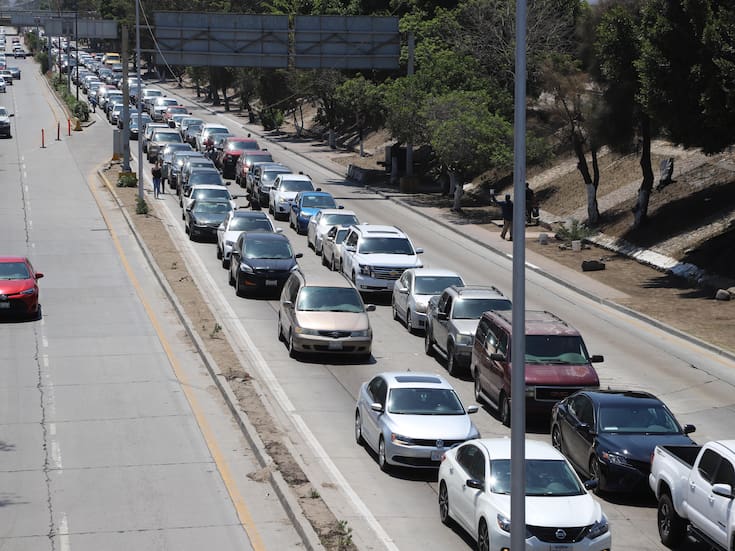 La garita de San Ysidro presenta afectaciones por cuevas en el talud
