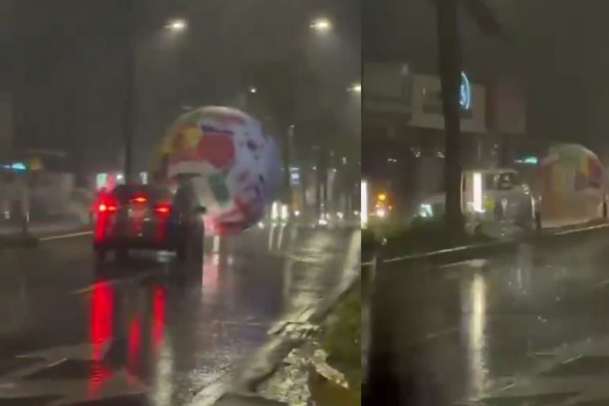 El video del que todos hablan: Balón oficial del Mundial se desprende y rueda sin control por la Zona Rosa