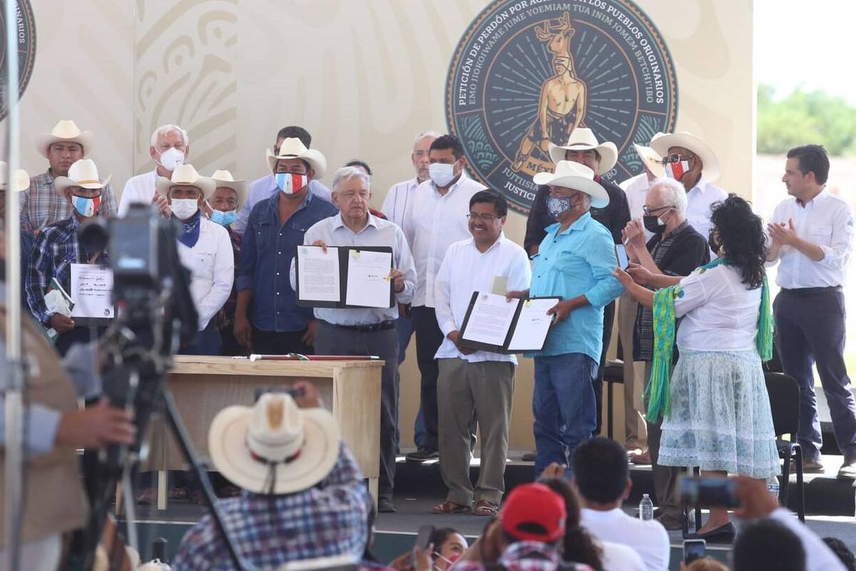 Yaquis agradecen Plan de Justicia, pero exigen que se extienda a todos los pueblos de México