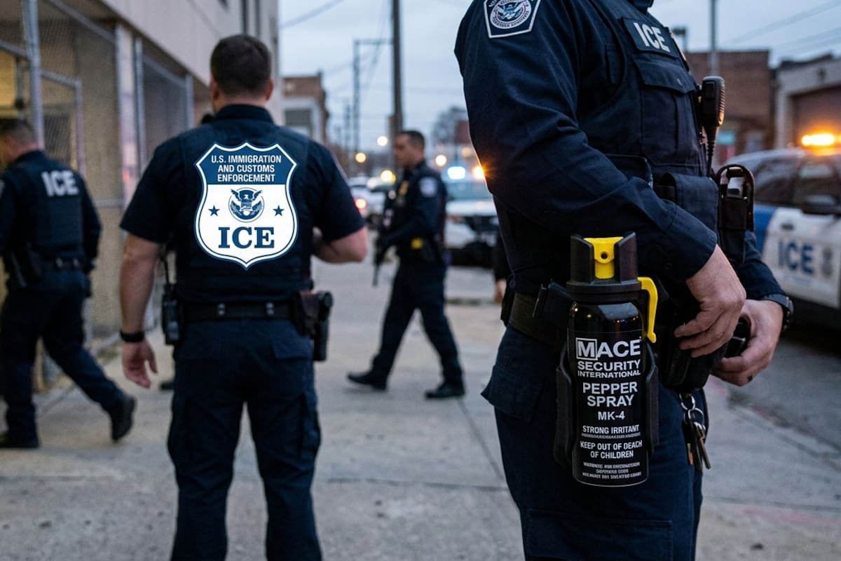 Agente de ICE es acusado por mujer de 72 años de rociarla con gas pimienta mientras grababa una redada en Nueva York
