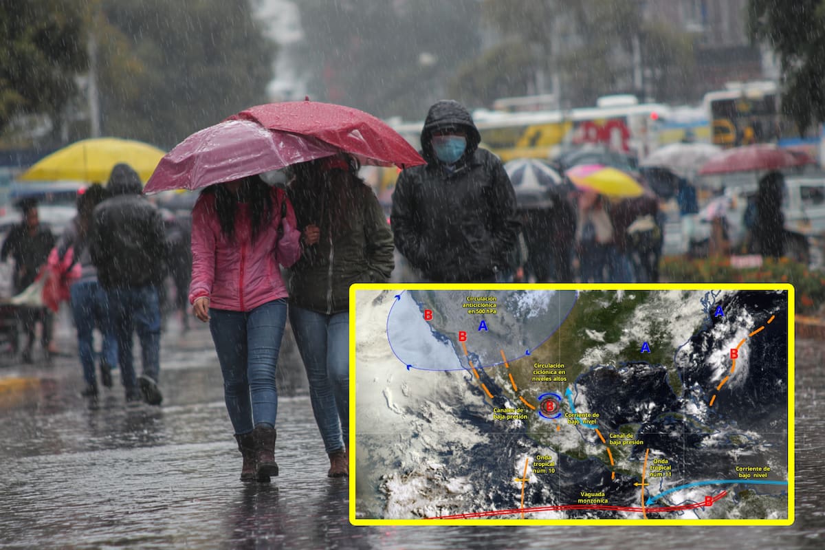 Este viernes y sábado habrá lluvias muy fuertes en estos estados