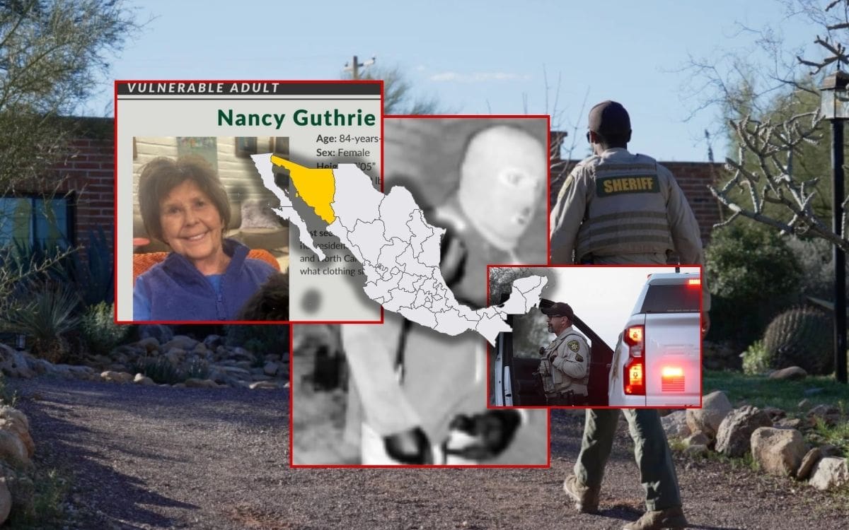 FBI descarta línea de investigación en Sonora por caso Nancy Guthrie; mantienen coordinación binacional activa. | Crédito: AP/Canva
