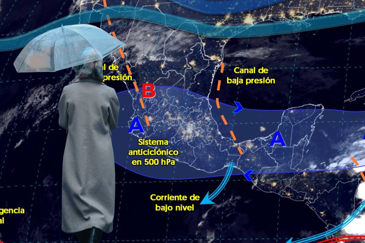 Pronóstico del Clima en México: Caerán lluvias al Sur y así serán las temperaturas al Norte este domingo