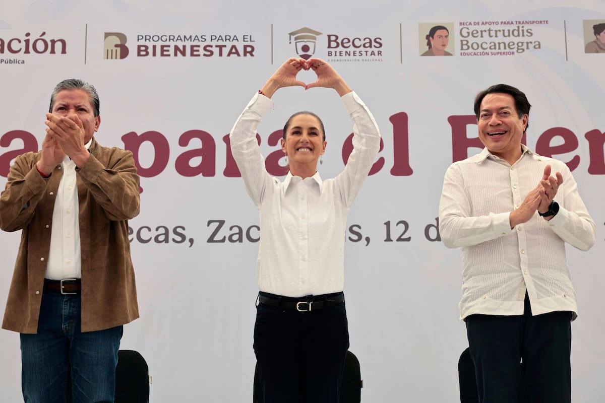 Claudia Sheinbaum anuncia la Beca Gertrudis Bocanegra para universitarios de Zacatecas; asambleas comenzarán en septiembre