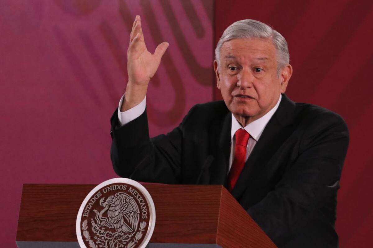 Conferencia de AMLO desde Palacio Nacional