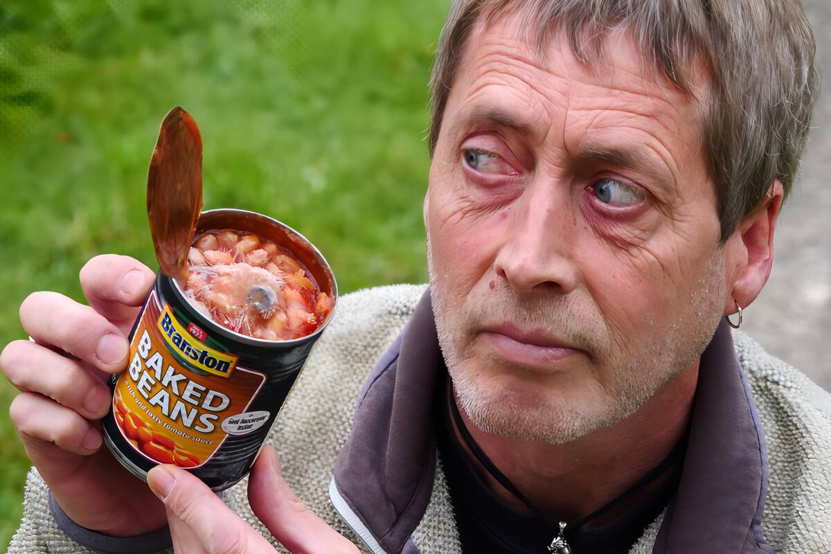 Inglaterra: Hombre asegura encontrar un ojo en una lata de frijoles que compró