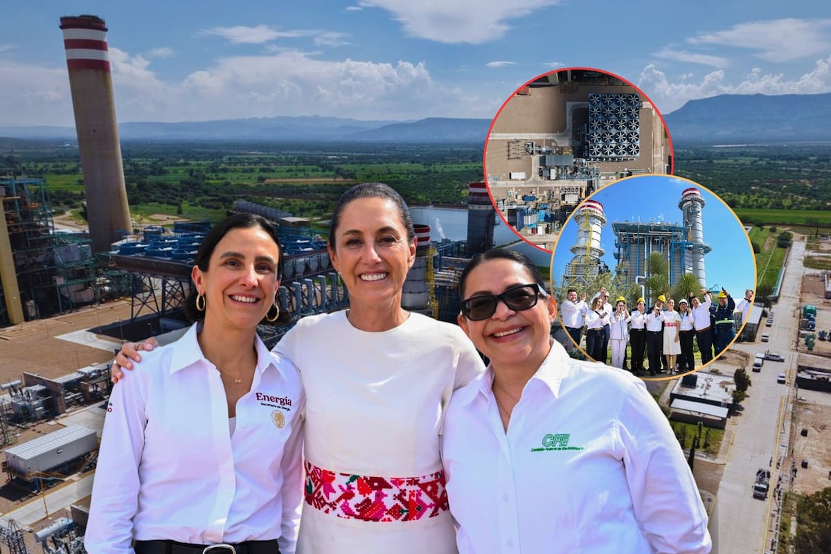 Claudia Sheinbaum invirtió 350 millones de dólares en la nueva Central de Ciclo Combinado de la CFE y prometió fortalecer la empresa con otras 60 plantas durante su sexenio