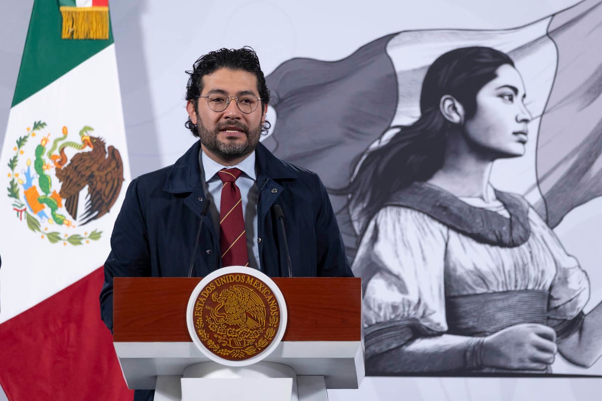 Marath Bolaños. Cuauhtémoc, Ciudad de México. 18 de noviembre 2025. Conferencia de prensa matutina en el salón de la Tesorería de Palacio Nacional. Foto: Juan Carlos Buenrostro/Presidencia