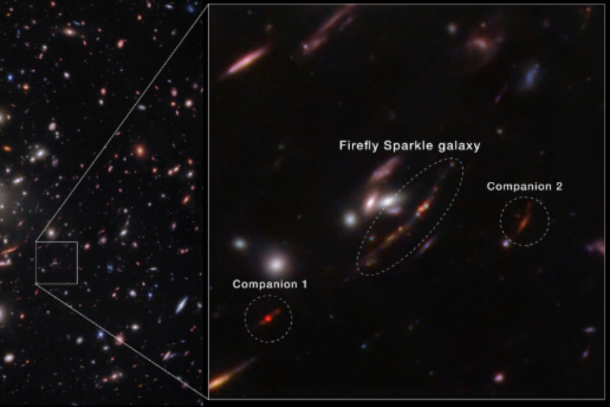 Como “regalo navideño“, el telescopio James Webb revela una visión única de la formación galáctica