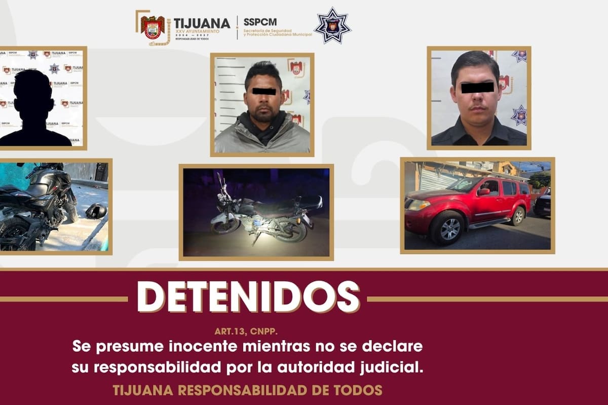Recuperan tres vehículos robados y detienen a tres personas en distintos operativos en Tijuana