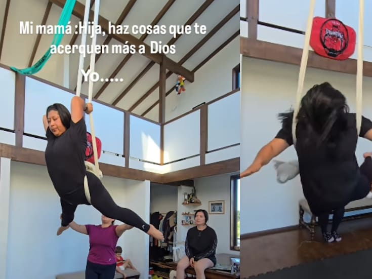 Señora se mete a clases de acrobacias y desata furor en redes
