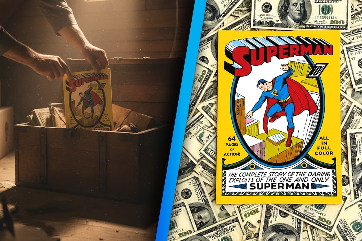 Tres hermanos encontraron un viejo cómic de Superman en el ático de su madre difunta, lo subastaron… y terminó convirtiéndose en el más caro de la historia