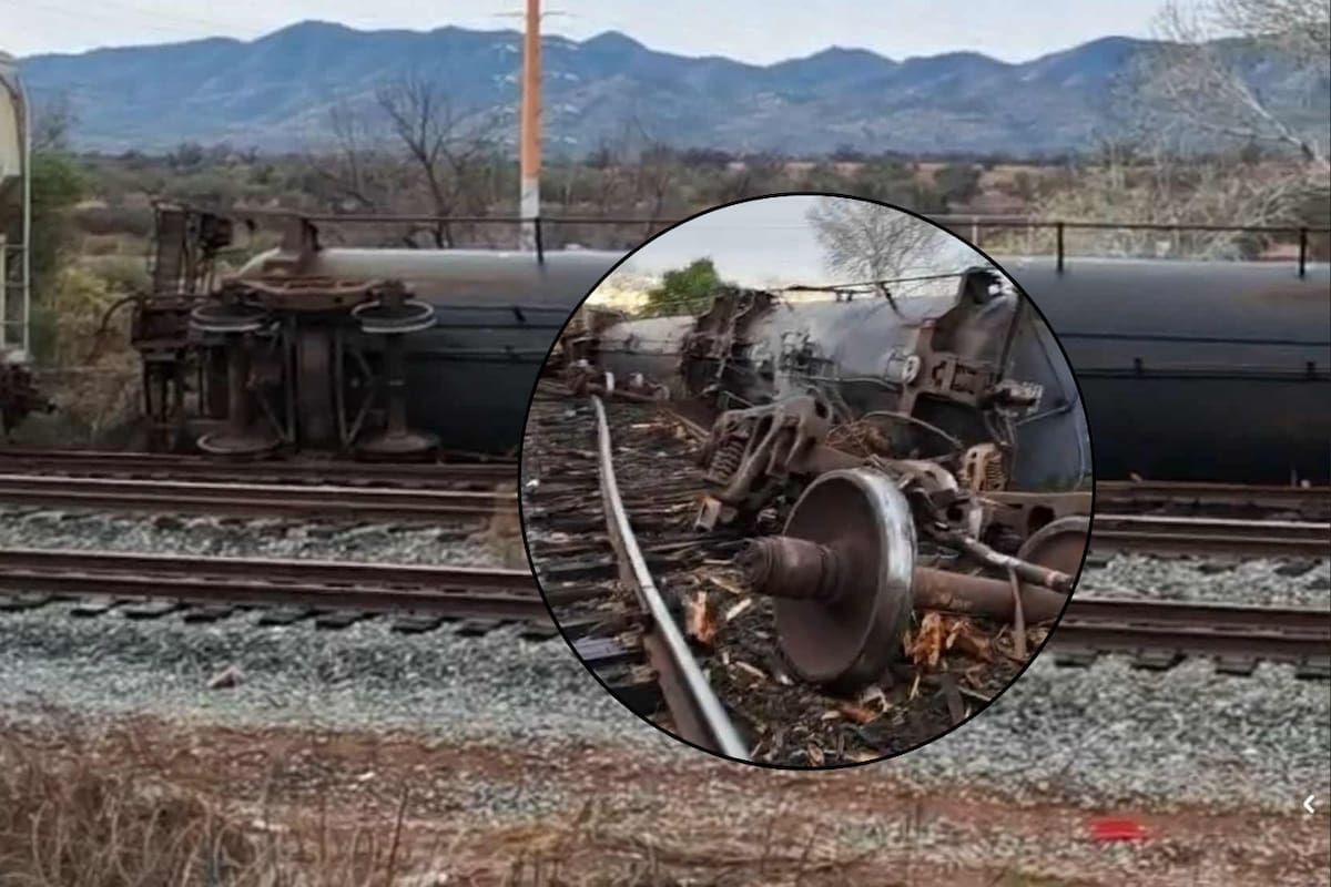 Vuelve a descarrilarse un tren en Nogales, Sonora