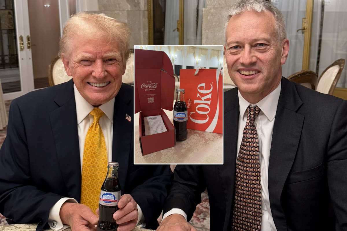¿Por qué Coca-Cola regaló a Trump una bebida edición especial?