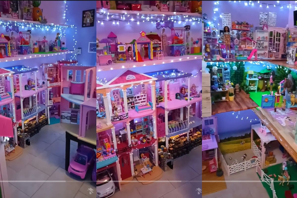 VIRAL: mamá ocupa todo un cuarto de su casa para construirle una “ciudad de Barbies” a su hija