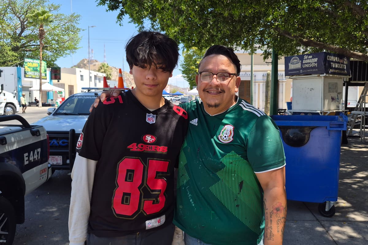 Padre e hijo hermosillenses listos para apoyar a México en el Mundial 2026