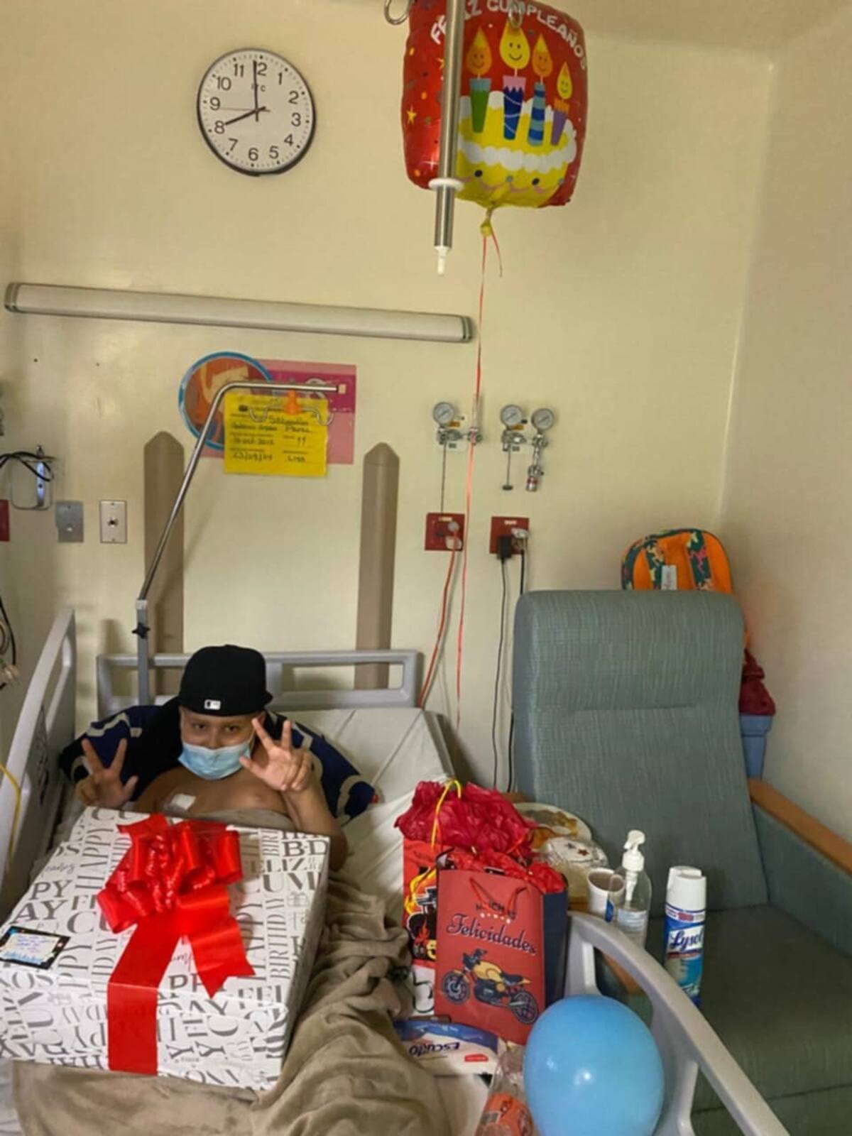 El pequeño Sebastián necesita al menos 189 transfusiones para completar su tratamiento.