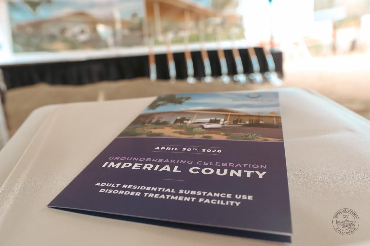 Condado Imperial inicia construcción de su primer centro residencial de tratamiento contra las adicciones