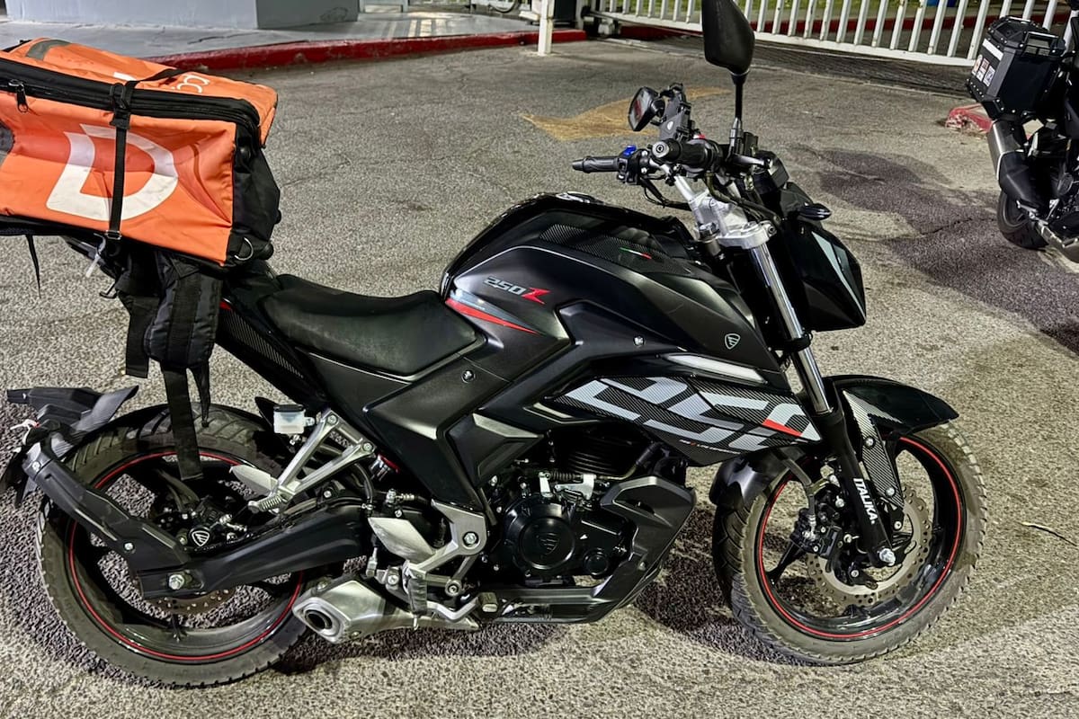 Conductor de DiDi Food transportaba droga en mochila de reparto