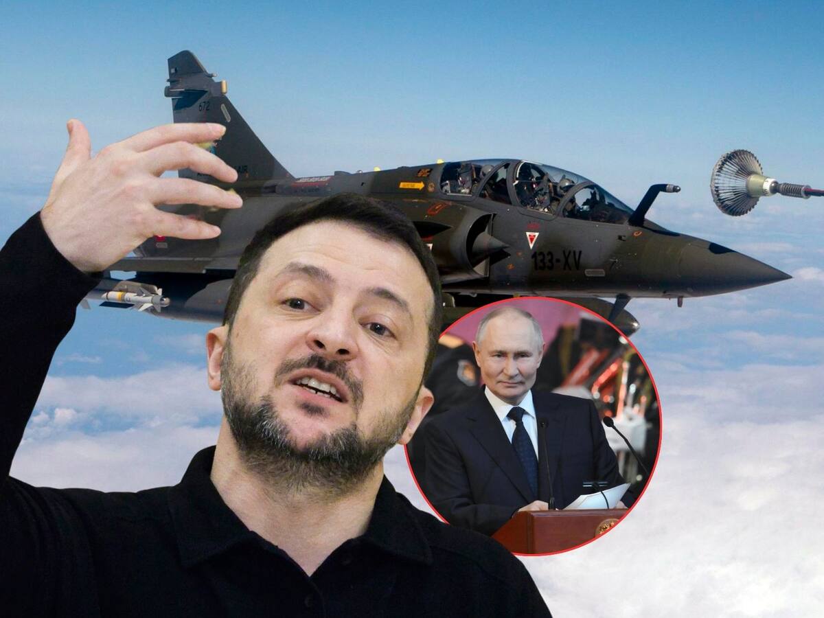 Zelenski celebra el envío de aviones de combate Mirage. | Crédito: EFE