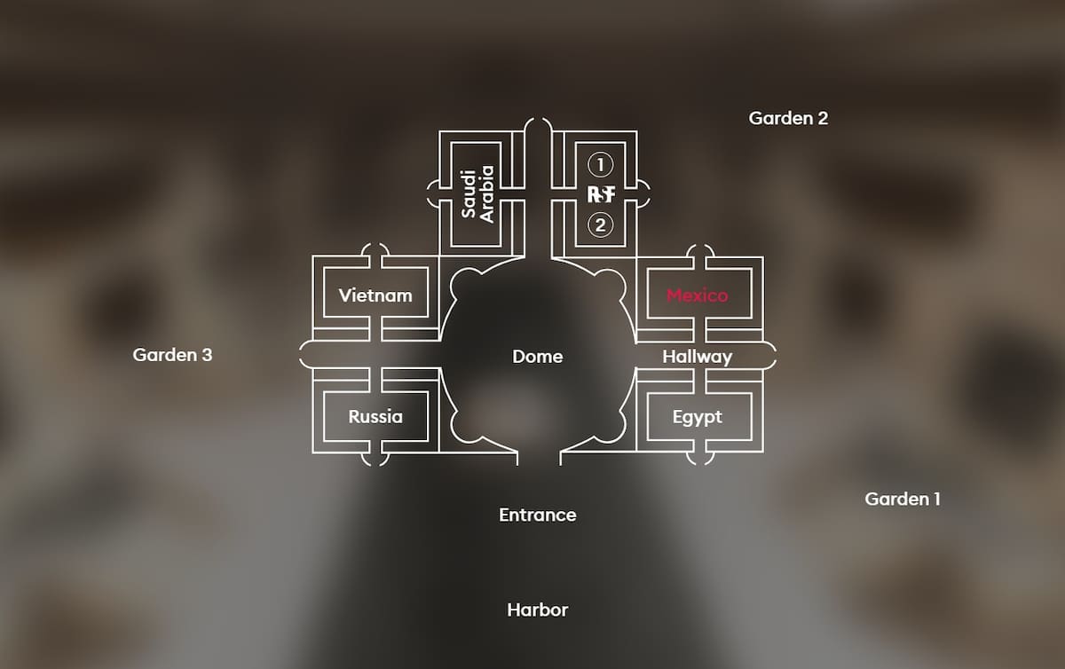 Así luce el mapa de la biblioteca. Foto: Especial (The Uncensored Library)