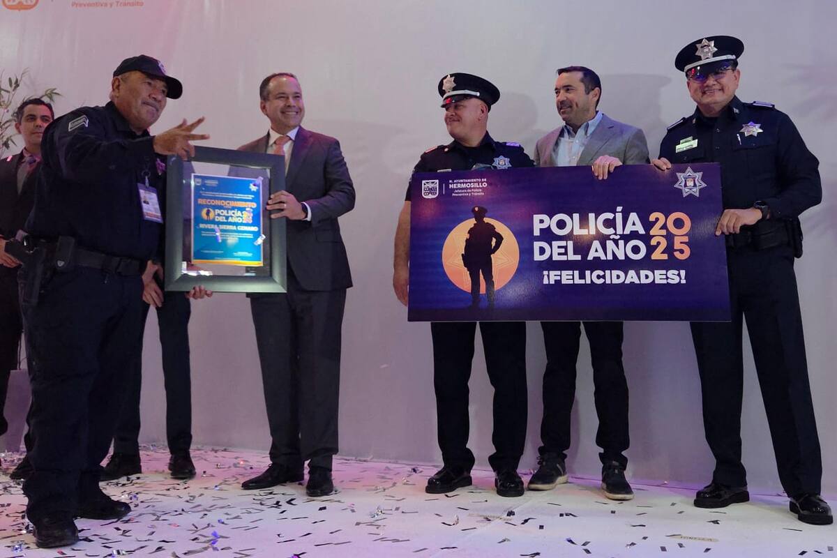 Reconocen a Genaro Rivera Sierra “El Chino” como Policía del Año 2025 en Hermosillo