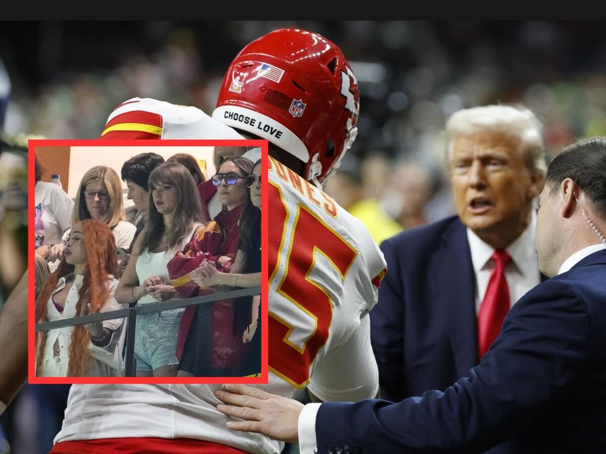 Trump se burla de Taylor Swift tras ser abucheada en el Super Bowl. | Crédito: EFE/AP