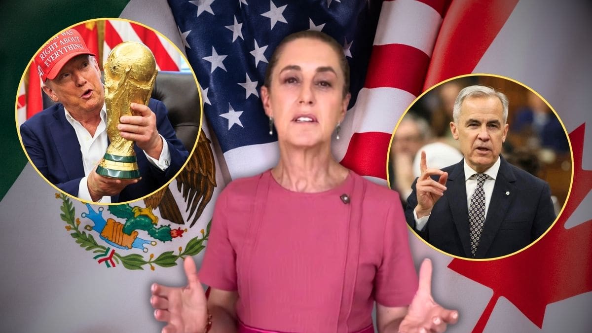 “Vamos a representar a México” Sheinbaum acepta invitación de Trump y confirma que asistirá a la final del Mundial 2026 junto a Mark Carney para representar a los países anfitriones y mostrar coordinación diplomática