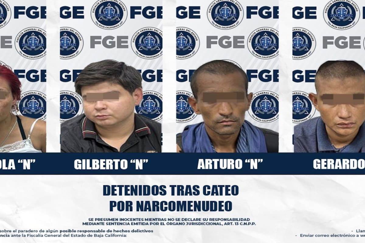 Caen 4 y aseguran droga en cateo en la Primera Sección